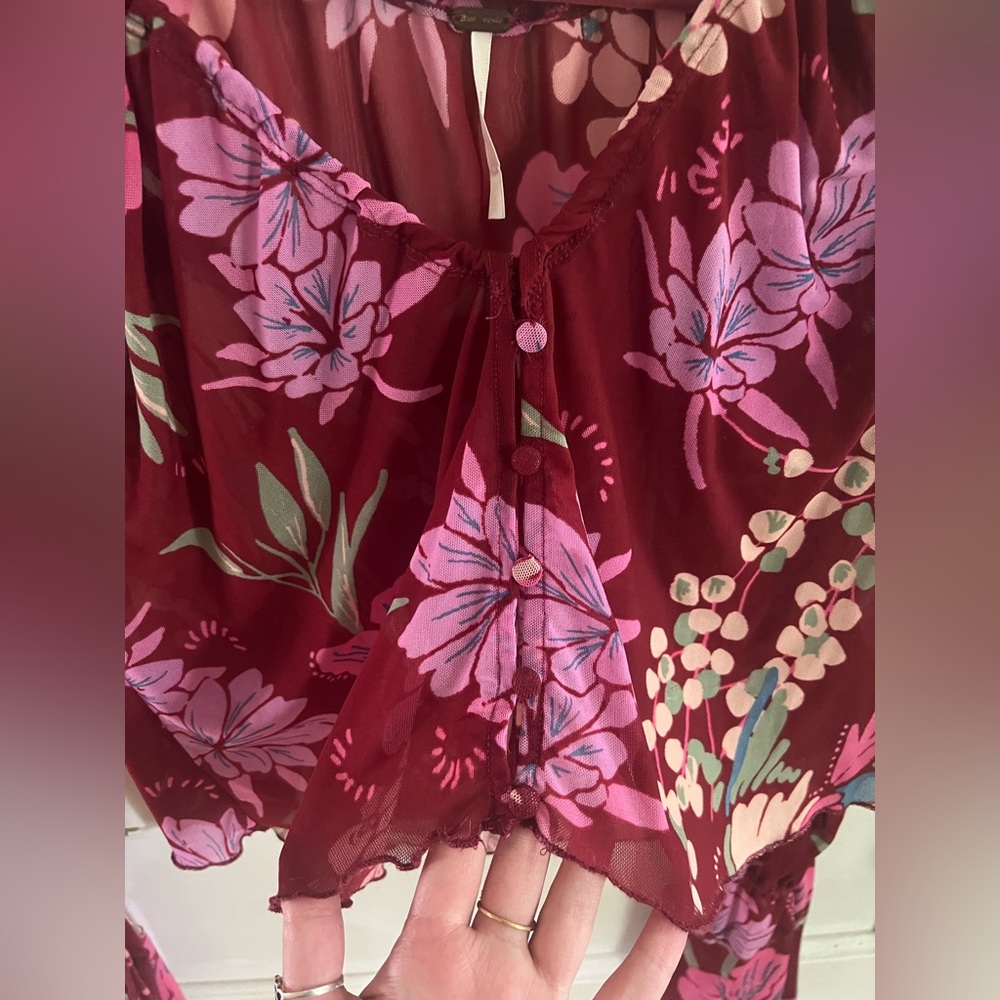 Free People Piece of Paradise Blouse - Picture 6 of 10
